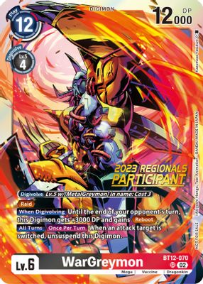 WarGreymon (2023 Regionals Participant)