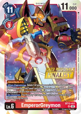 EmperorGreymon (2023 Regionals Finalist)