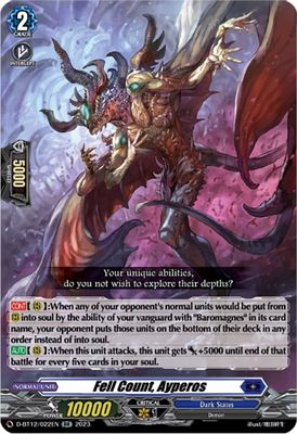 Fell Count, Ayperos