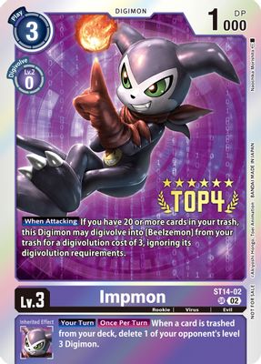 Impmon (Digimon 3-On-3 Top 4)