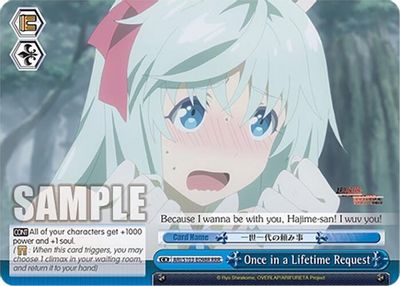 Once in a Lifetime Request (RRR)
