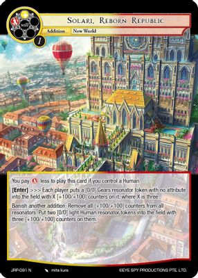 Solari, Reborn Republic