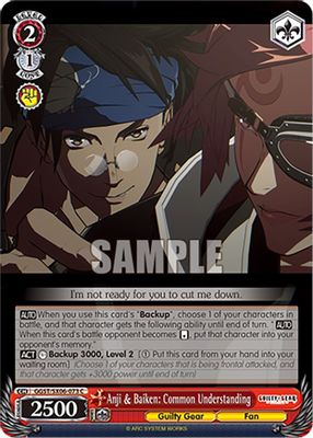 Anji & Baiken: Common Understanding