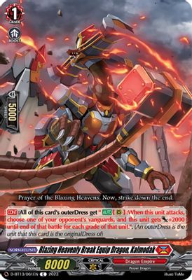Blazing Heavenly Break Equip Dragon, Kalmodak