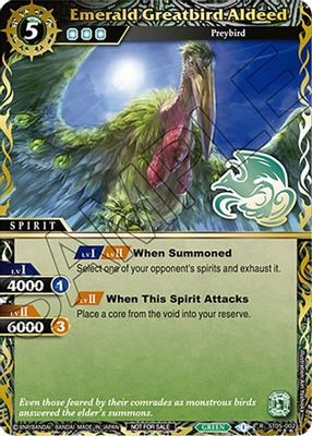 Emerald Greatbird Aldeed (Finalist Card Set Vol. 3)