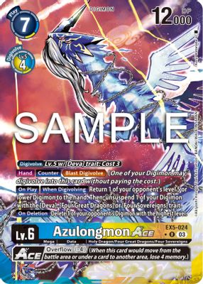 Azulongmon ACE (Alternate Art)