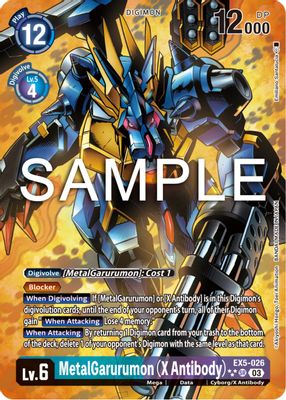 MetalGarurumon (X Antibody) (3 Star Alternate Art)