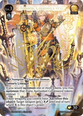 Tonoris, Creation's Will (CSR) (ALC1E)