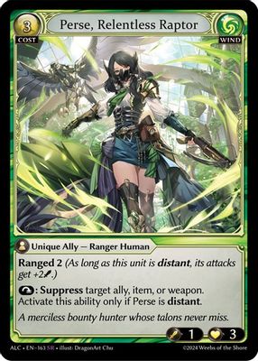 Perse, Relentless Raptor