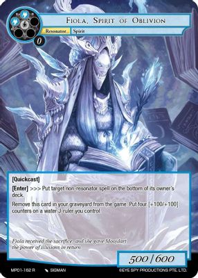 Fiola, Spirit of Oblivion