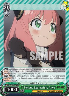 Serious Expression, Anya (Foil)