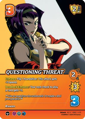 Questioning Threat (Alternate Art)