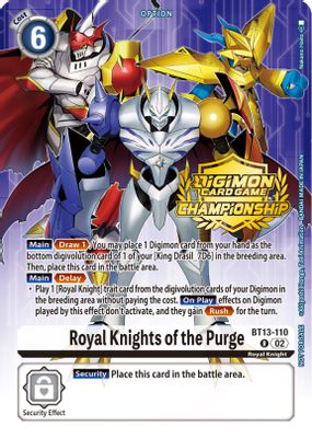 Royal Knights of the Purge (Championship 2023 Tamers Pack)
