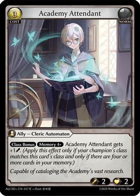Academy Attendant