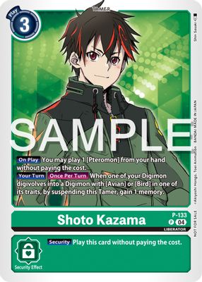 Shoto Kazama (Digimon Liberator Promotion Pack)