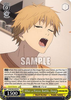 After a Fierce Battle, Denji