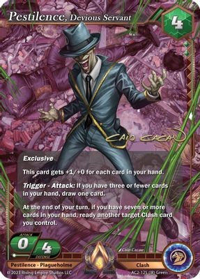 Pestilence, Devious Servant (Iconic Rare)