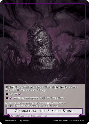 Grusbalesta, the Sealing Stone