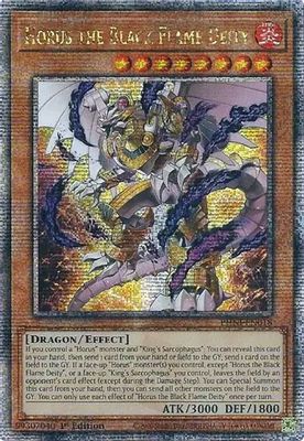 Horus the Black Flame Deity (Quarter Century Secret Rare)