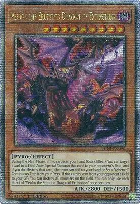 Veidos the Eruption Dragon of Extinction (Quarter Century Secret Rare)