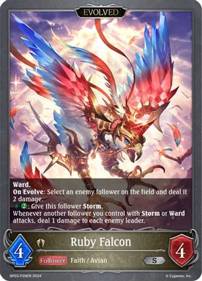 Ruby Falcon (Evolved) - P28EN (Foil)
