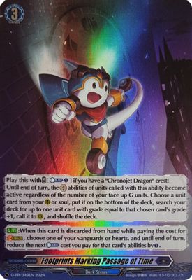 Footprints Marking Passage of Time (Foil)