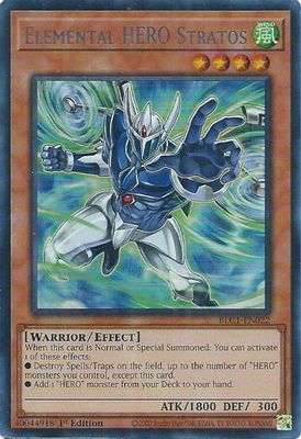 Elemental HERO Stratos (Alternate Art) (Silver)