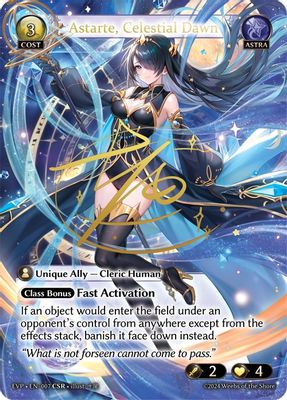 Astarte, Celestial Dawn