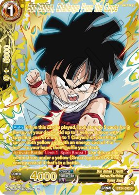 Son Gohan, Challenge From the Corps (Collector Booster Gold)