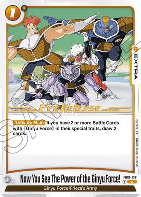 Now You See The Power of the Ginyu Force!