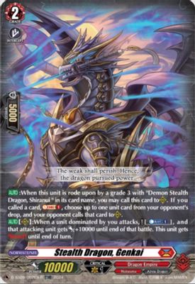 Stealth Dragon, Genkai (TDR)