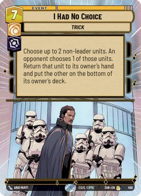 I Had No Choice (Hyperspace)