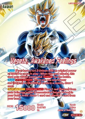 Vegeta // Vegeta, Awakened Feelings (SLR)
