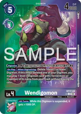 Wendigomon (Advanced Deck Set Double Typhoon Secret Pack)