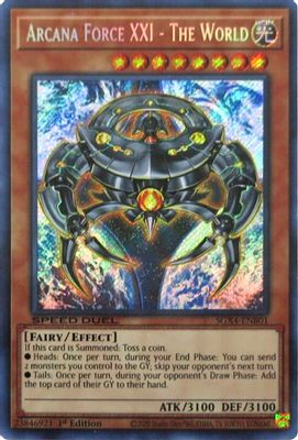 Arcana Force XXI - The World (Secret Rare)