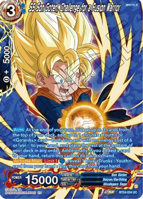 SS Son Goten, Challenge for a Fusion Warrior (Collector Booster Silver)