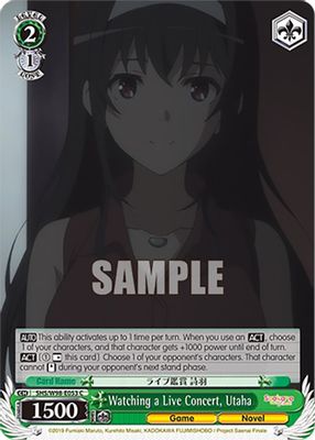 Watching a Live Concert, Utaha