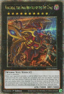 Varudras, the Final Bringer of the End Times (Quarter Century Secret Rare)