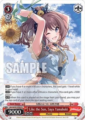 Like the Sun, Saya Yamabuki