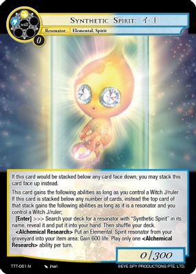 Synthetic Spirit: - 1
