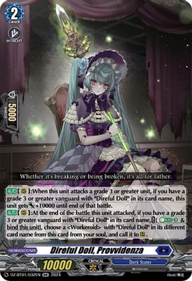 Direful Doll, Provvidenza