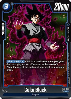 Goku Black - FB02-039 (Championship Pack 01)