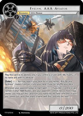Evelyn, AAA Aviator