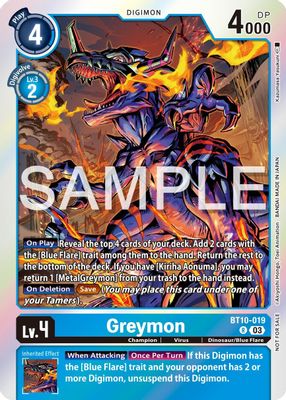 Greymon - BT10-019 (Official Tournament Vol.13 Winner Pack)
