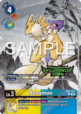 Renamon - EX4-024 (2024 Evolution Cup Top 4)