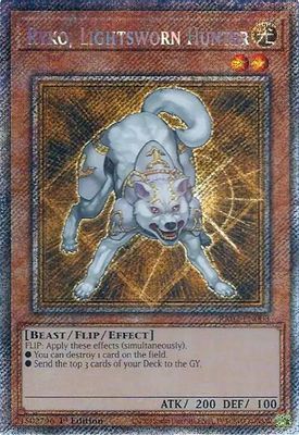 Ryko, Lightsworn Hunter (Platinum Secret Rare)