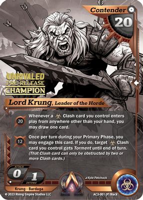 Lord Krung, Leader of the Horde (Pre-Release Champion)