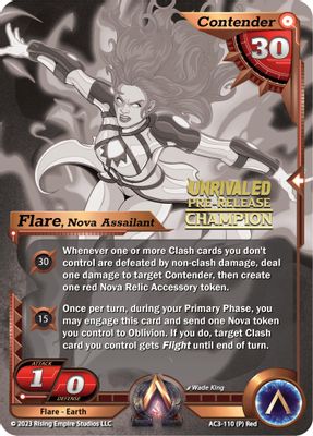 Flare, Nova Assailant (Pre-Release Champion)