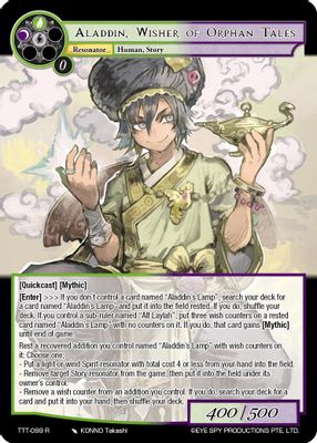 Aladdin, Wisher of Orphan Tales