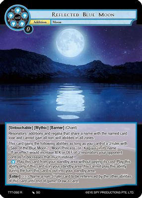 Reflected Blue Moon